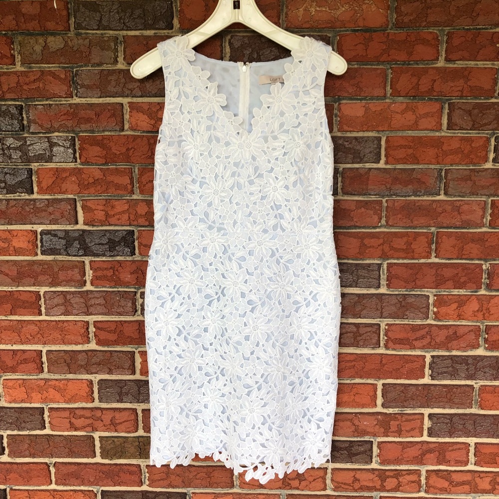 NWT Loft Lace Cut out Sleeveless Dress